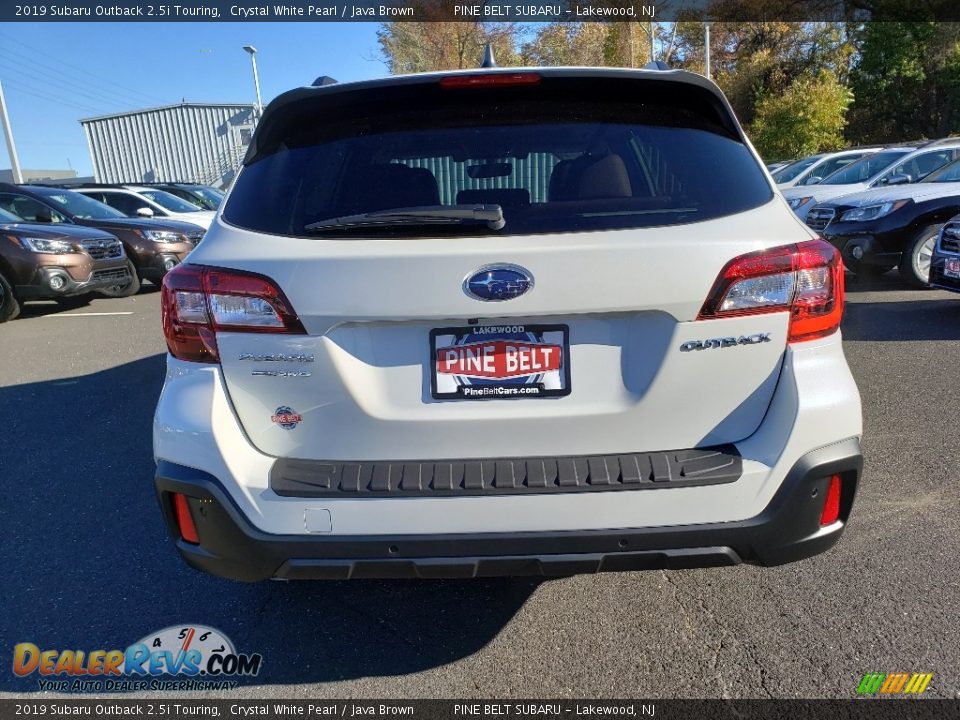 2019 Subaru Outback 2.5i Touring Crystal White Pearl / Java Brown Photo #5