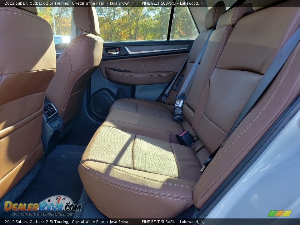 2019 Subaru Outback 2.5i Touring Crystal White Pearl / Java Brown Photo #6