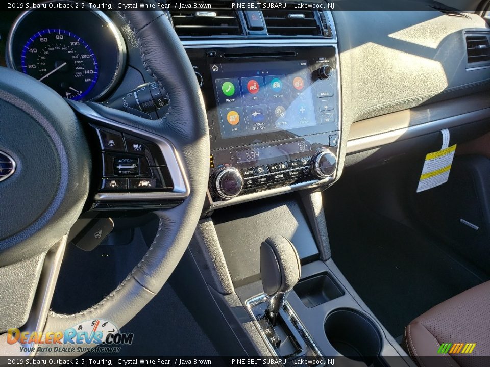 2019 Subaru Outback 2.5i Touring Crystal White Pearl / Java Brown Photo #10