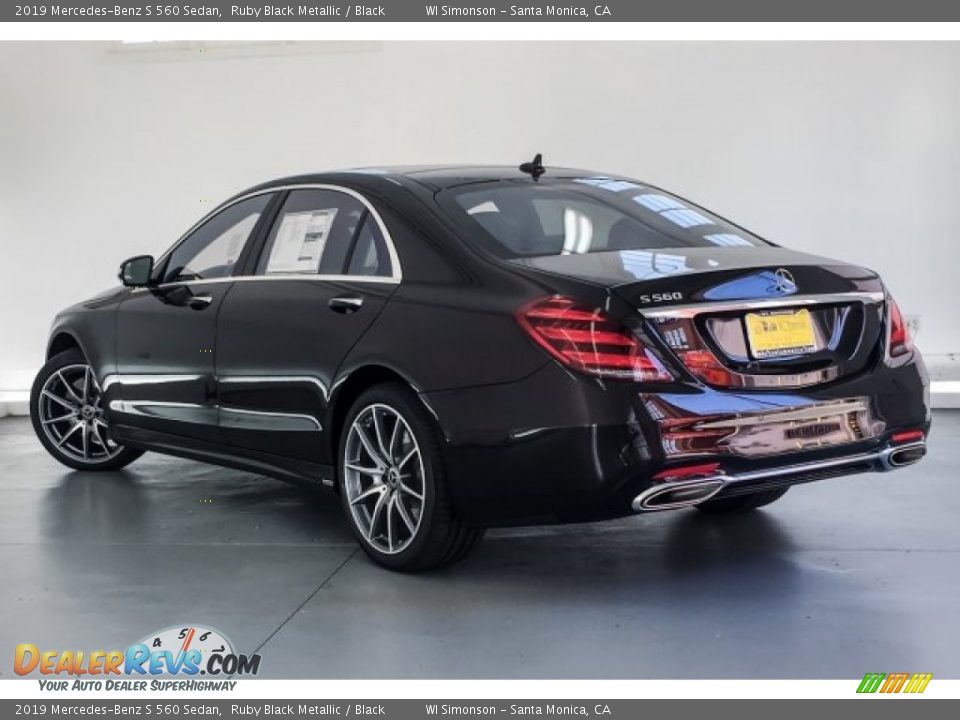 2019 Mercedes-Benz S 560 Sedan Ruby Black Metallic / Black Photo #2