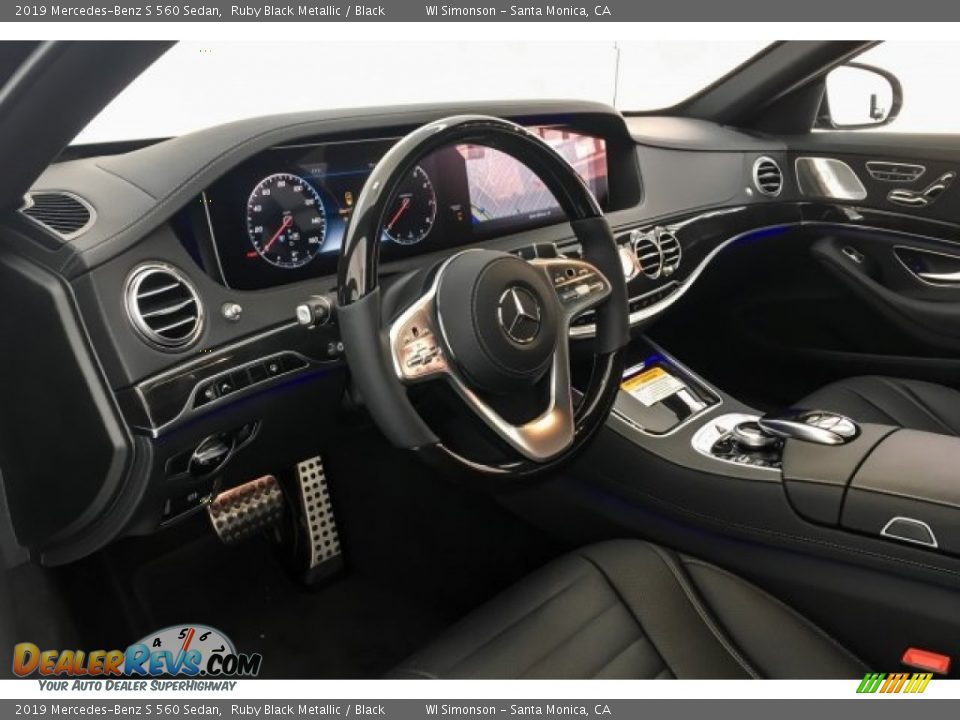 2019 Mercedes-Benz S 560 Sedan Ruby Black Metallic / Black Photo #4
