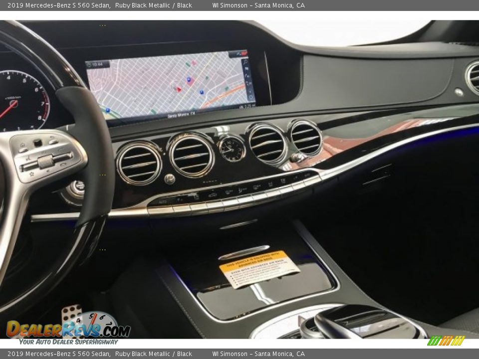 2019 Mercedes-Benz S 560 Sedan Ruby Black Metallic / Black Photo #6