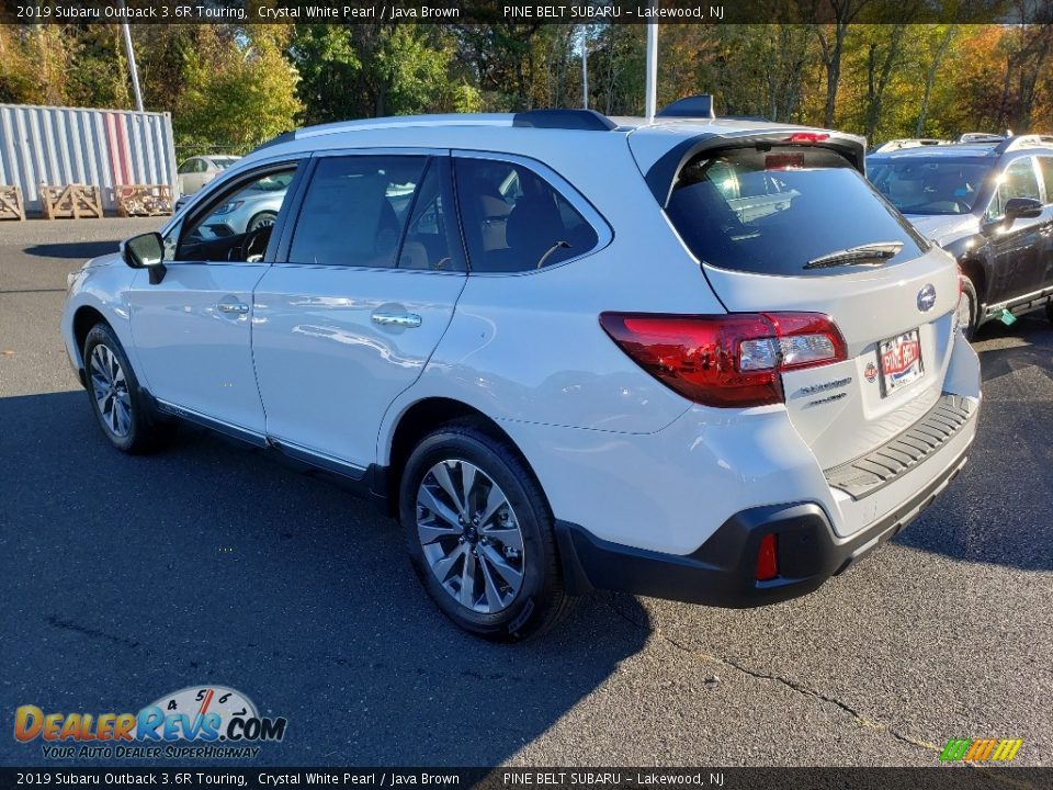 2019 Subaru Outback 3.6R Touring Crystal White Pearl / Java Brown Photo #4