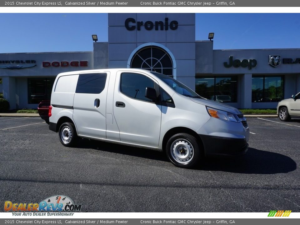 2015 Chevrolet City Express LS Galvanized Silver / Medium Pewter Photo #1