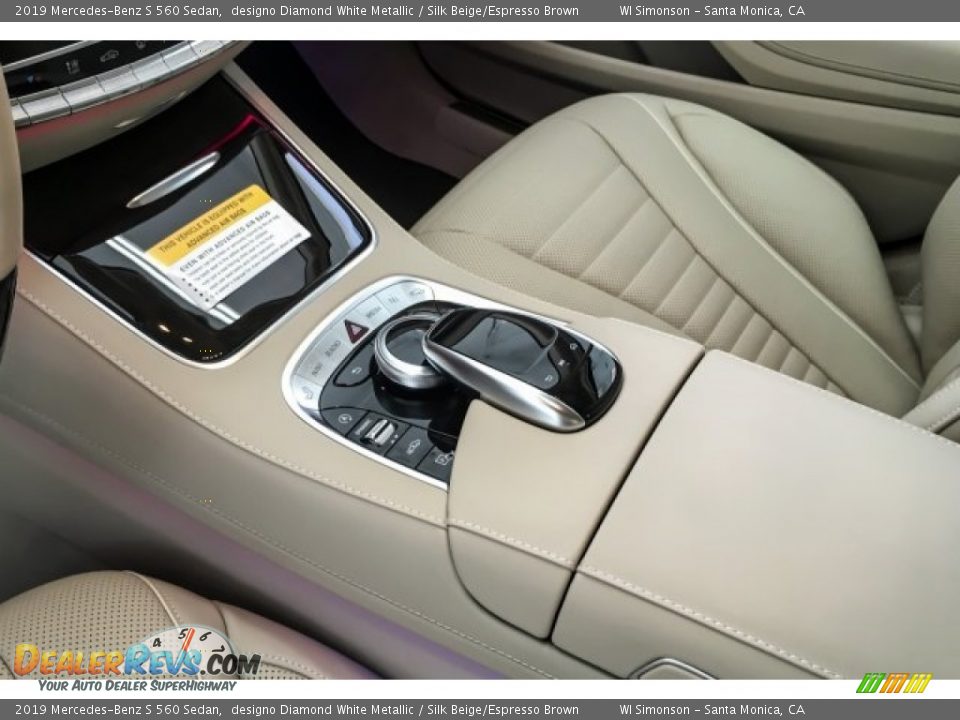 2019 Mercedes-Benz S 560 Sedan designo Diamond White Metallic / Silk Beige/Espresso Brown Photo #7