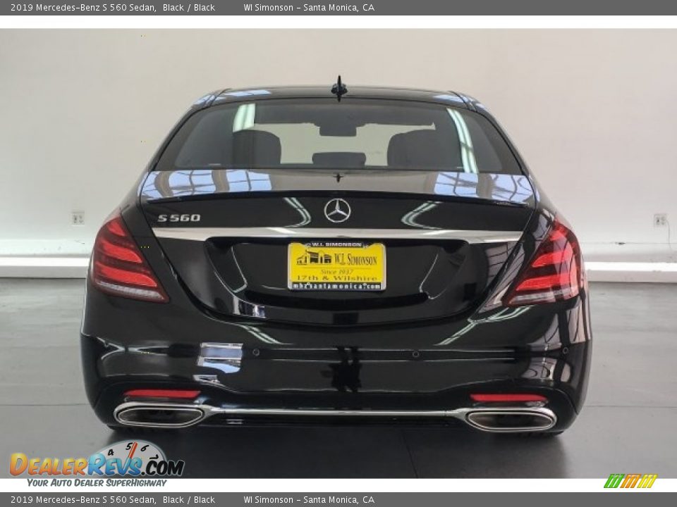 2019 Mercedes-Benz S 560 Sedan Black / Black Photo #3