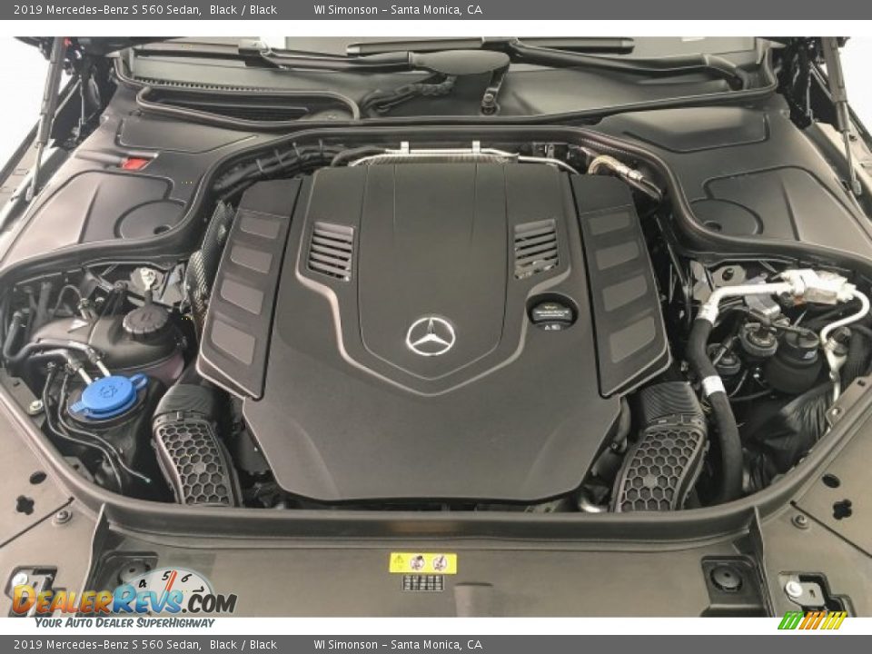 2019 Mercedes-Benz S 560 Sedan Black / Black Photo #8