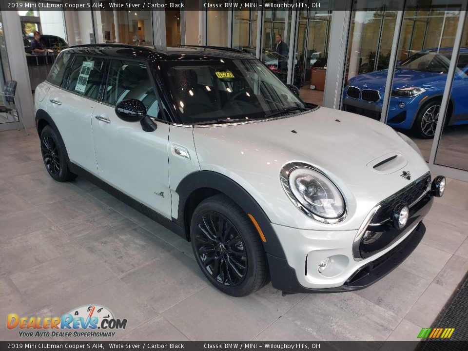 2019 Mini Clubman Cooper S All4 White Silver / Carbon Black Photo #1