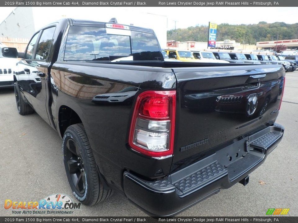 2019 Ram 1500 Big Horn Crew Cab 4x4 Diamond Black Crystal Pearl / Black Photo #3