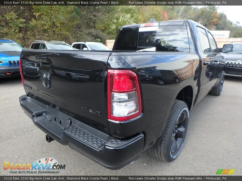 2019 Ram 1500 Big Horn Crew Cab 4x4 Diamond Black Crystal Pearl / Black Photo #5