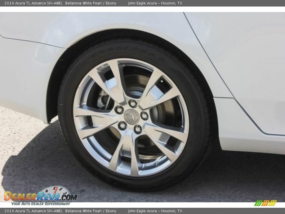 2014 Acura TL Advance SH-AWD Bellanova White Pearl / Ebony Photo #10