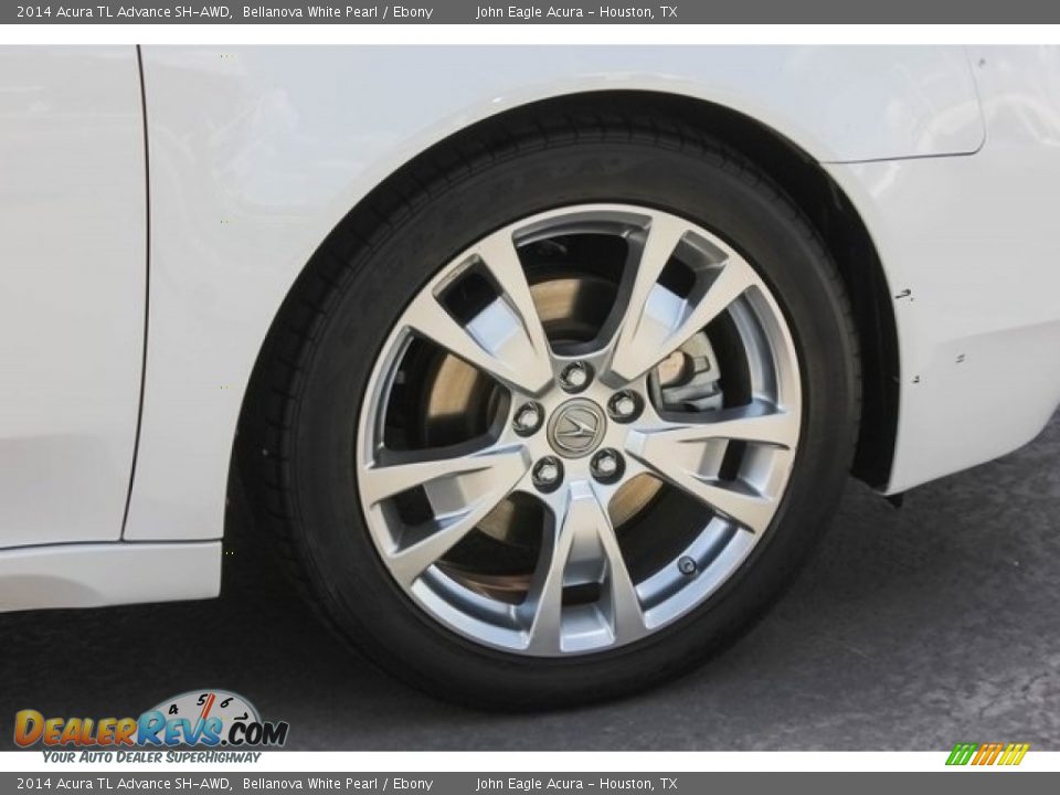 2014 Acura TL Advance SH-AWD Bellanova White Pearl / Ebony Photo #11