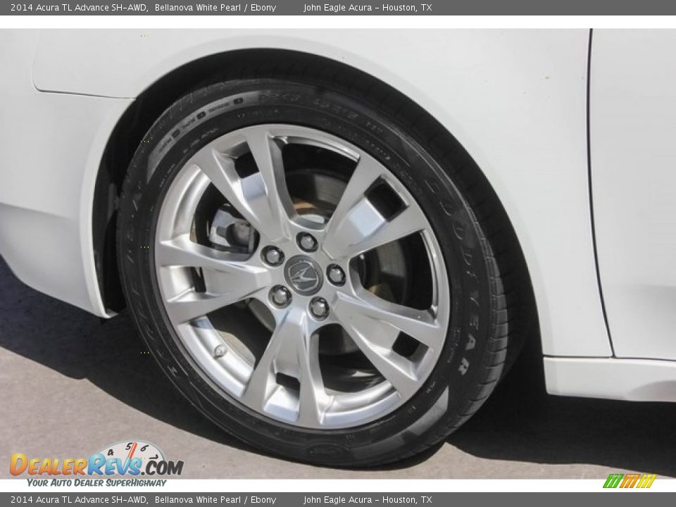 2014 Acura TL Advance SH-AWD Bellanova White Pearl / Ebony Photo #13