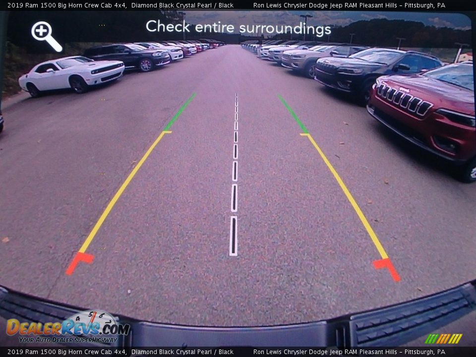 2019 Ram 1500 Big Horn Crew Cab 4x4 Diamond Black Crystal Pearl / Black Photo #17