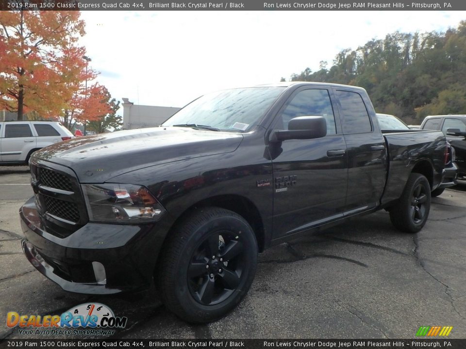 2019 Ram 1500 Classic Express Quad Cab 4x4 Brilliant Black Crystal Pearl / Black Photo #1