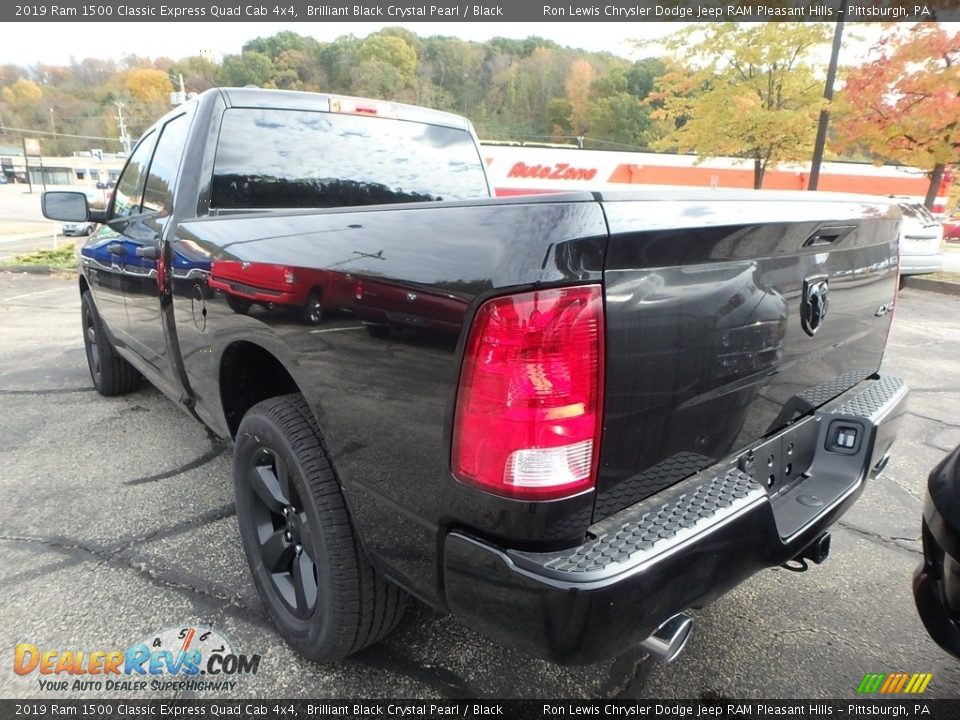 2019 Ram 1500 Classic Express Quad Cab 4x4 Brilliant Black Crystal Pearl / Black Photo #3