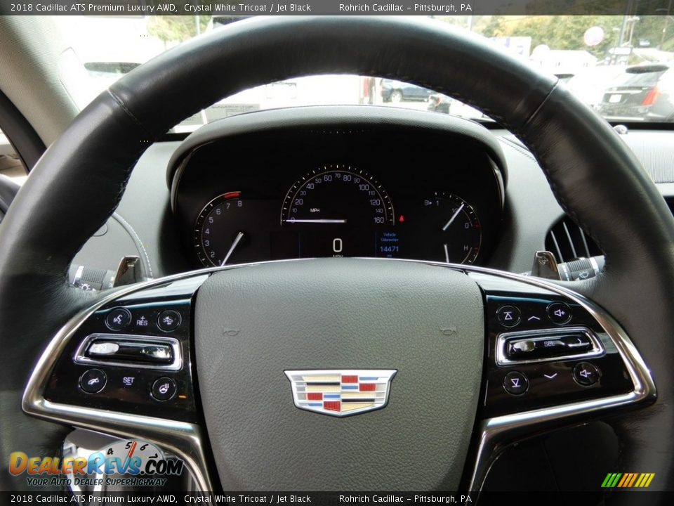 2018 Cadillac ATS Premium Luxury AWD Steering Wheel Photo #15