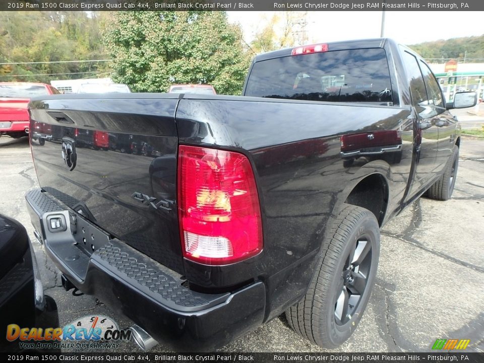 2019 Ram 1500 Classic Express Quad Cab 4x4 Brilliant Black Crystal Pearl / Black Photo #5