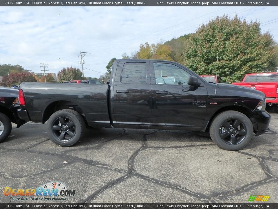 2019 Ram 1500 Classic Express Quad Cab 4x4 Brilliant Black Crystal Pearl / Black Photo #6