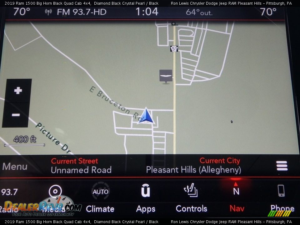 2019 Ram 1500 Big Horn Black Quad Cab 4x4 Diamond Black Crystal Pearl / Black Photo #16