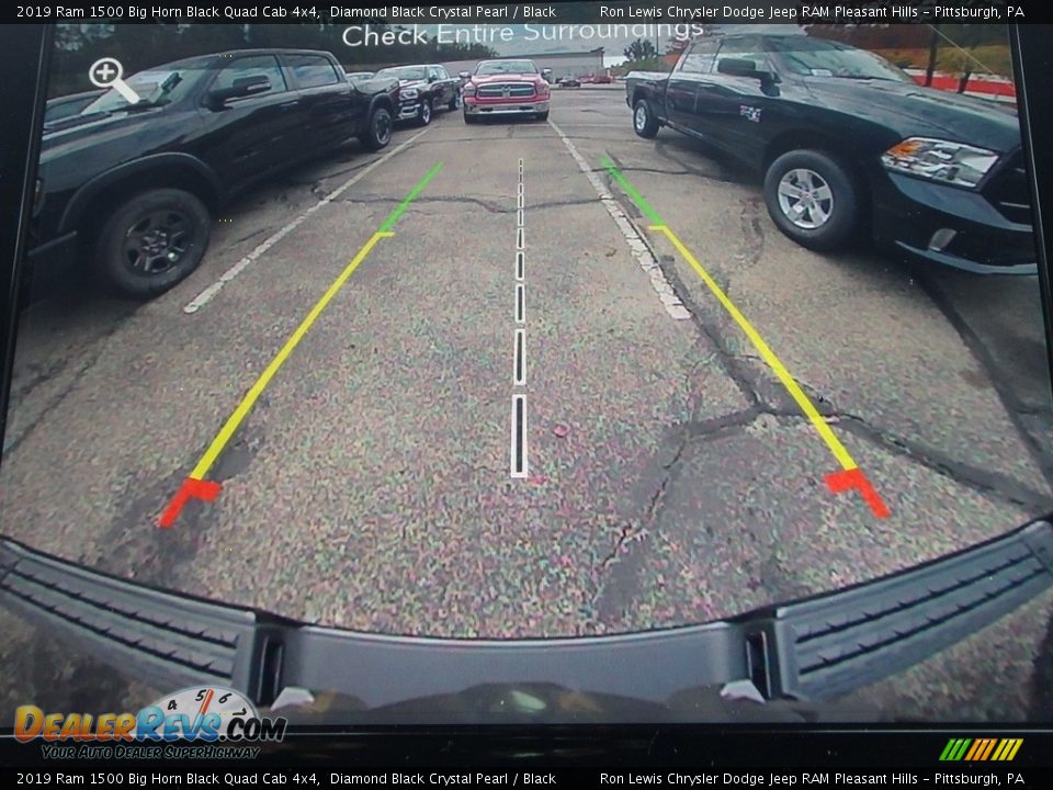 2019 Ram 1500 Big Horn Black Quad Cab 4x4 Diamond Black Crystal Pearl / Black Photo #18