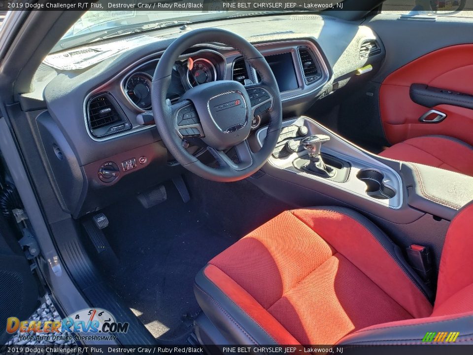 Ruby Red/Black Interior - 2019 Dodge Challenger R/T Plus Photo #6