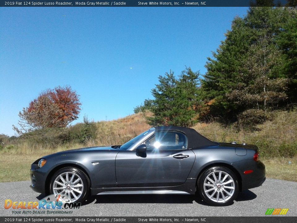 2019 Fiat 124 Spider Lusso Roadster Moda Gray Metallic / Saddle Photo #1