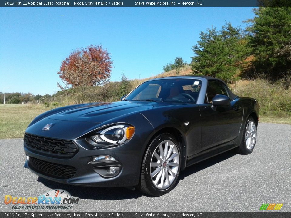 2019 Fiat 124 Spider Lusso Roadster Moda Gray Metallic / Saddle Photo #3