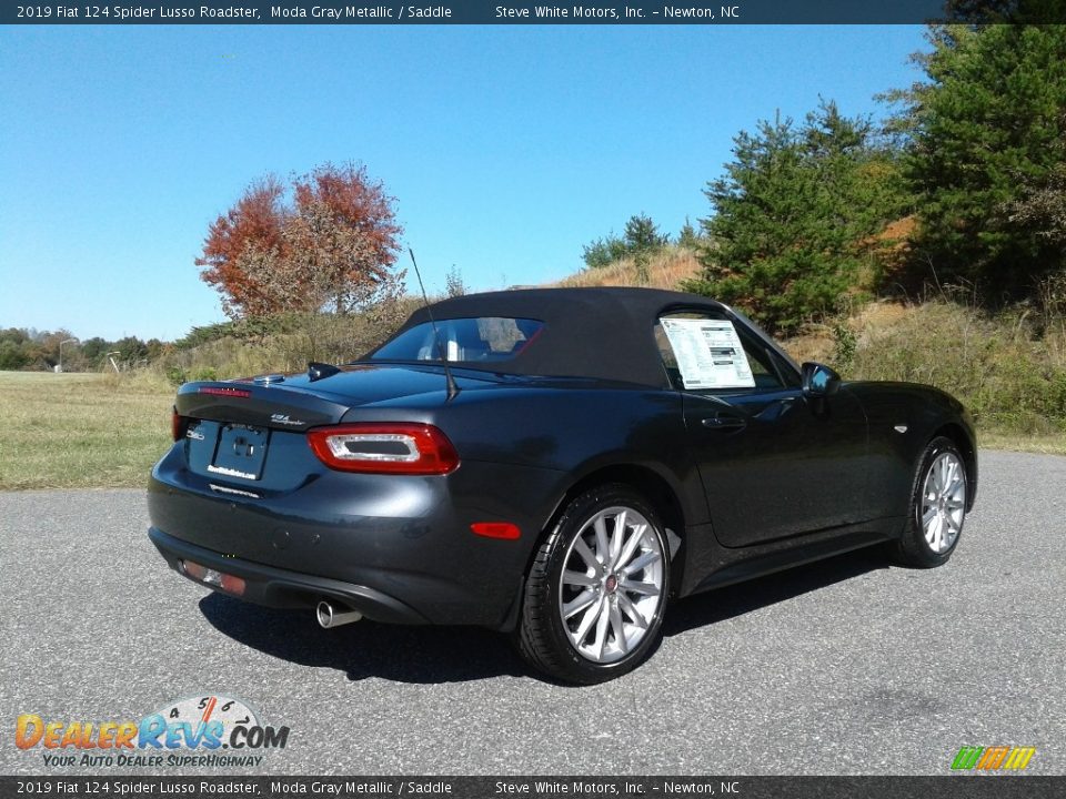 2019 Fiat 124 Spider Lusso Roadster Moda Gray Metallic / Saddle Photo #7