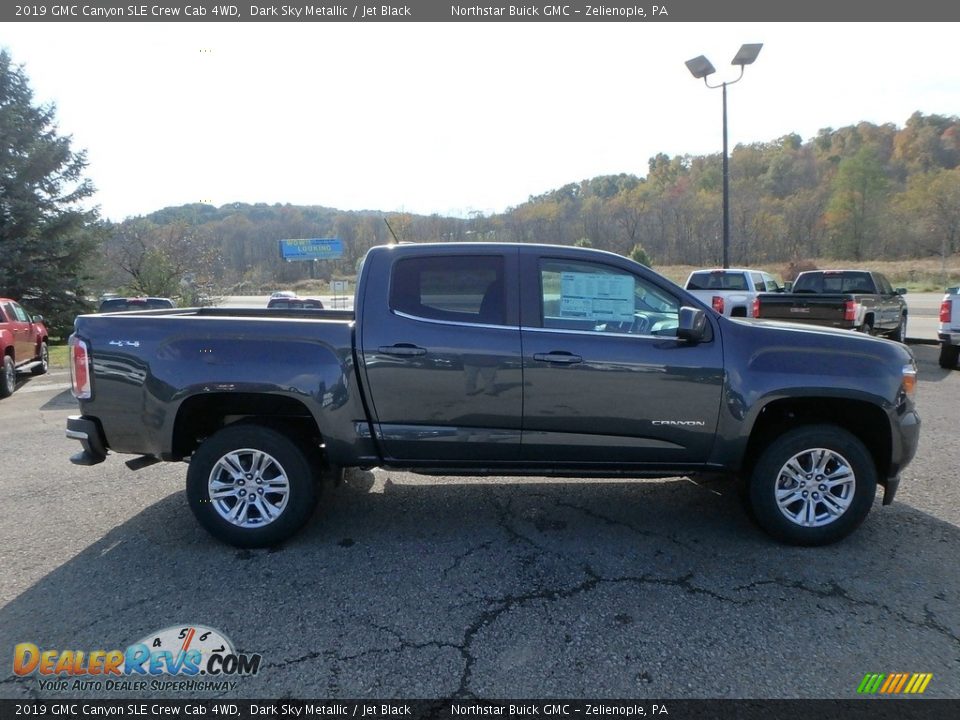 2019 GMC Canyon SLE Crew Cab 4WD Dark Sky Metallic / Jet Black Photo #4