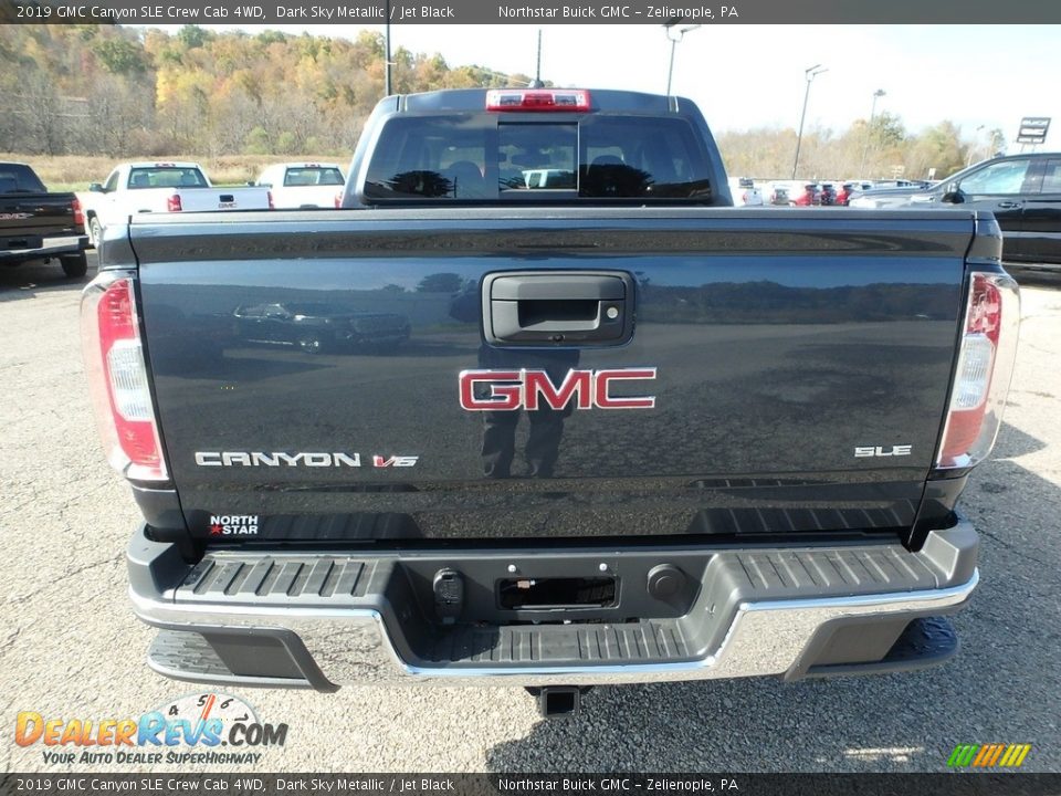 2019 GMC Canyon SLE Crew Cab 4WD Dark Sky Metallic / Jet Black Photo #6