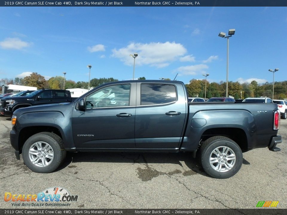 2019 GMC Canyon SLE Crew Cab 4WD Dark Sky Metallic / Jet Black Photo #8