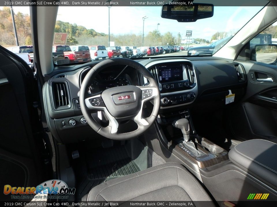 2019 GMC Canyon SLE Crew Cab 4WD Dark Sky Metallic / Jet Black Photo #12