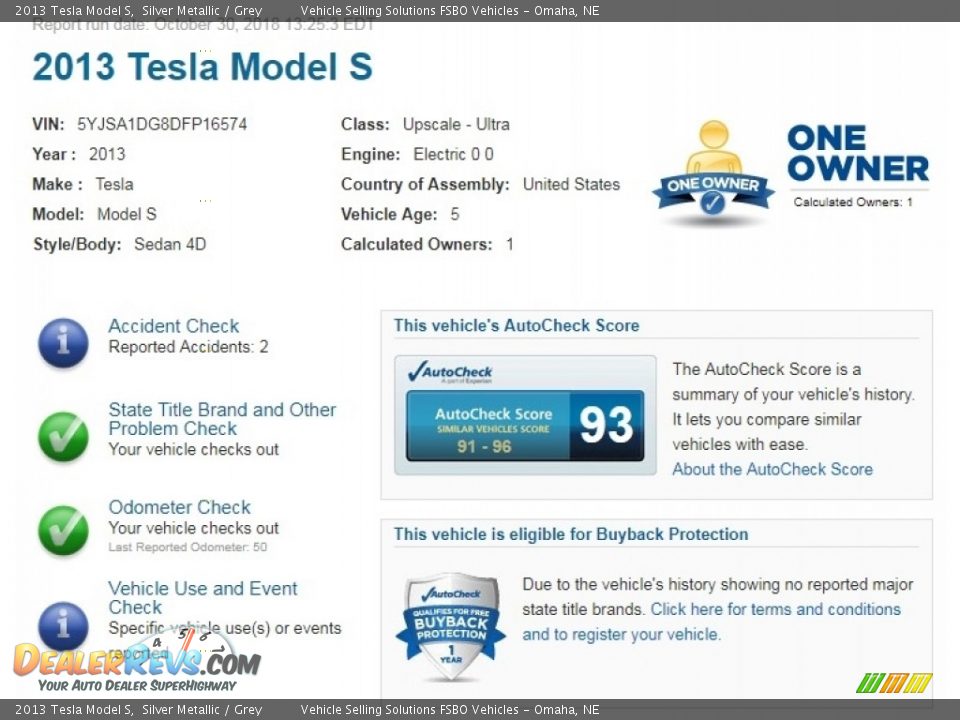 Dealer Info of 2013 Tesla Model S  Photo #2