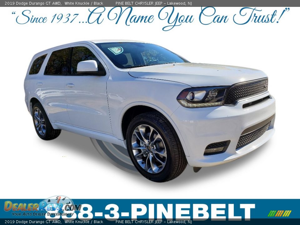 2019 Dodge Durango GT AWD White Knuckle / Black Photo #1