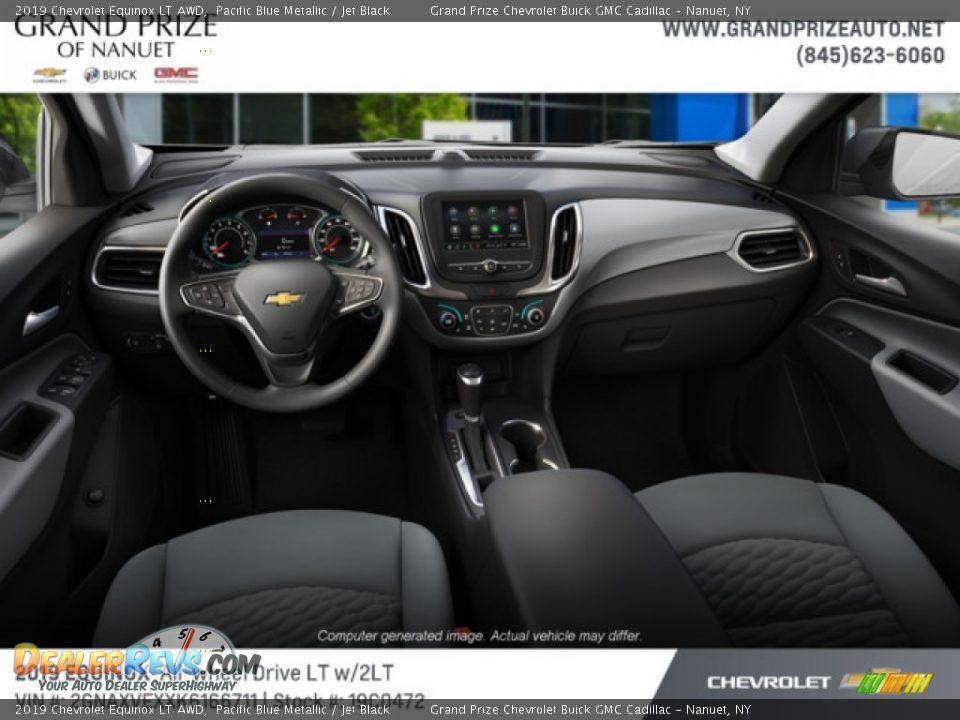 2019 Chevrolet Equinox LT AWD Pacific Blue Metallic / Jet Black Photo #5