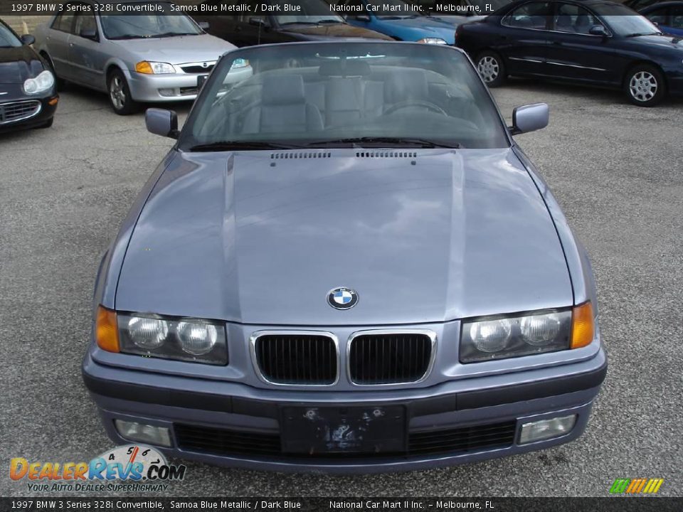 1997 BMW 3 Series 328i Convertible Samoa Blue Metallic / Dark Blue Photo #3