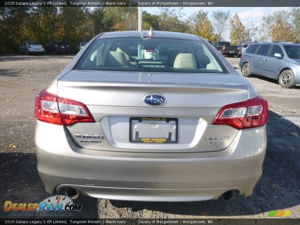 2016 Subaru Legacy 3.6R Limited Tungsten Metallic / Warm Ivory Photo #5