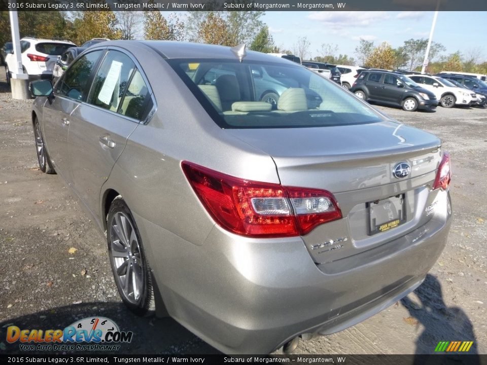 2016 Subaru Legacy 3.6R Limited Tungsten Metallic / Warm Ivory Photo #6