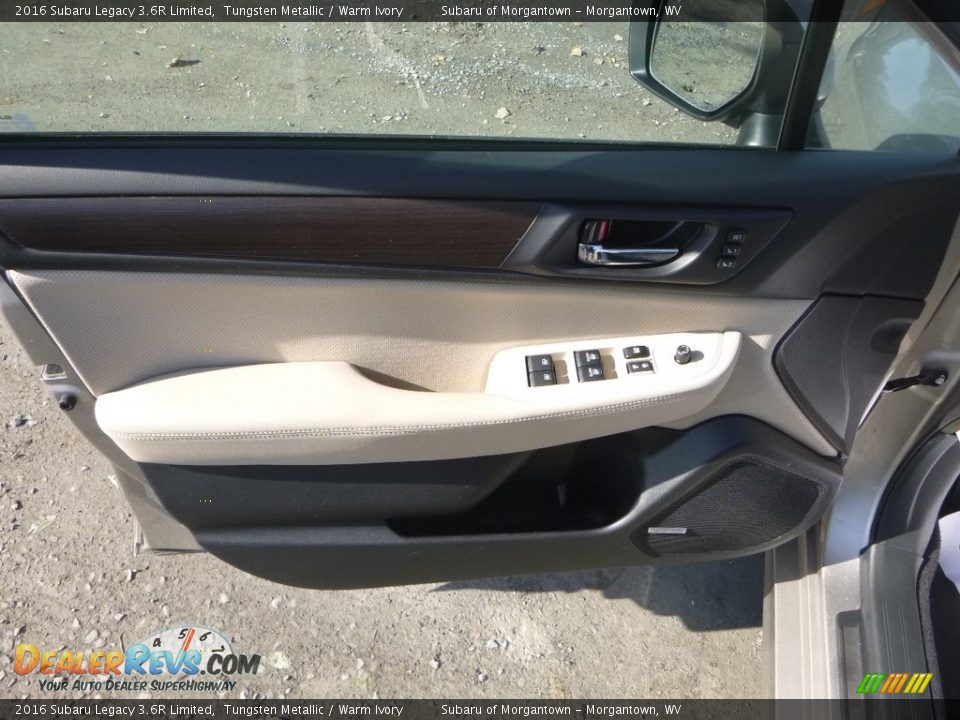 2016 Subaru Legacy 3.6R Limited Tungsten Metallic / Warm Ivory Photo #11