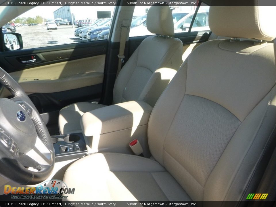 2016 Subaru Legacy 3.6R Limited Tungsten Metallic / Warm Ivory Photo #12