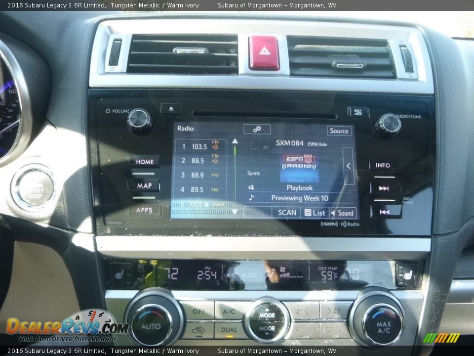 2016 Subaru Legacy 3.6R Limited Tungsten Metallic / Warm Ivory Photo #14