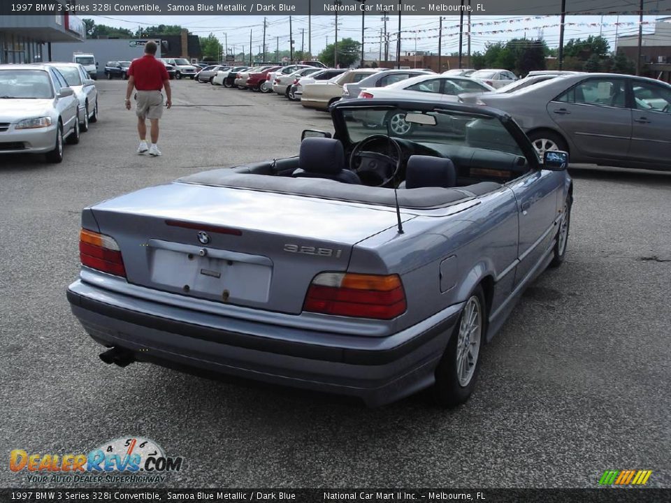 1997 BMW 3 Series 328i Convertible Samoa Blue Metallic / Dark Blue ...