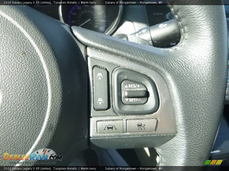 2016 Subaru Legacy 3.6R Limited Tungsten Metallic / Warm Ivory Photo #17