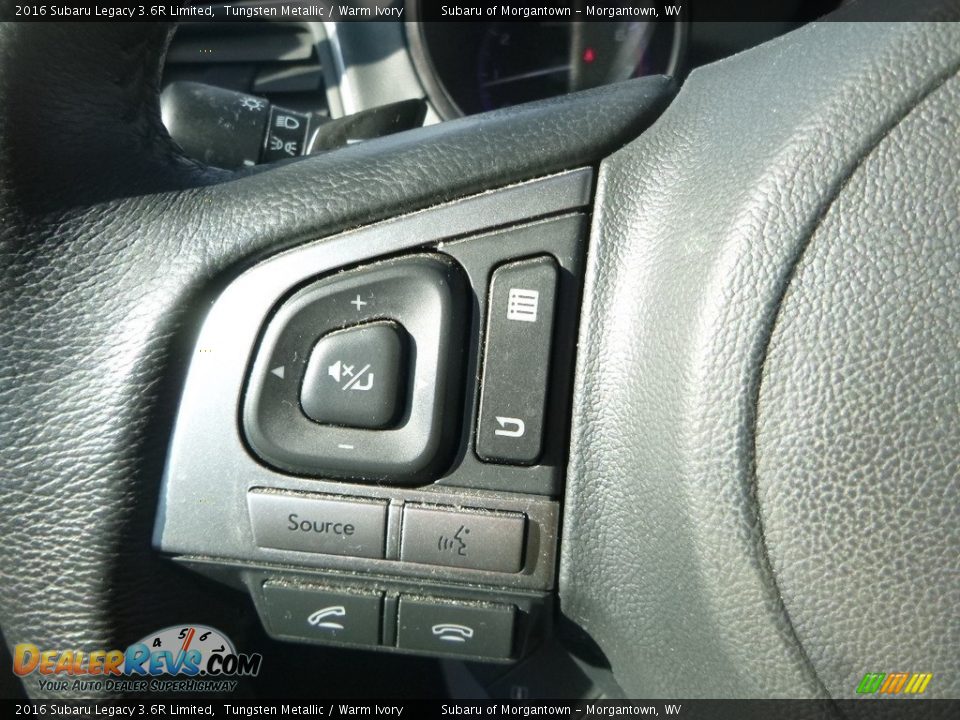 2016 Subaru Legacy 3.6R Limited Tungsten Metallic / Warm Ivory Photo #18