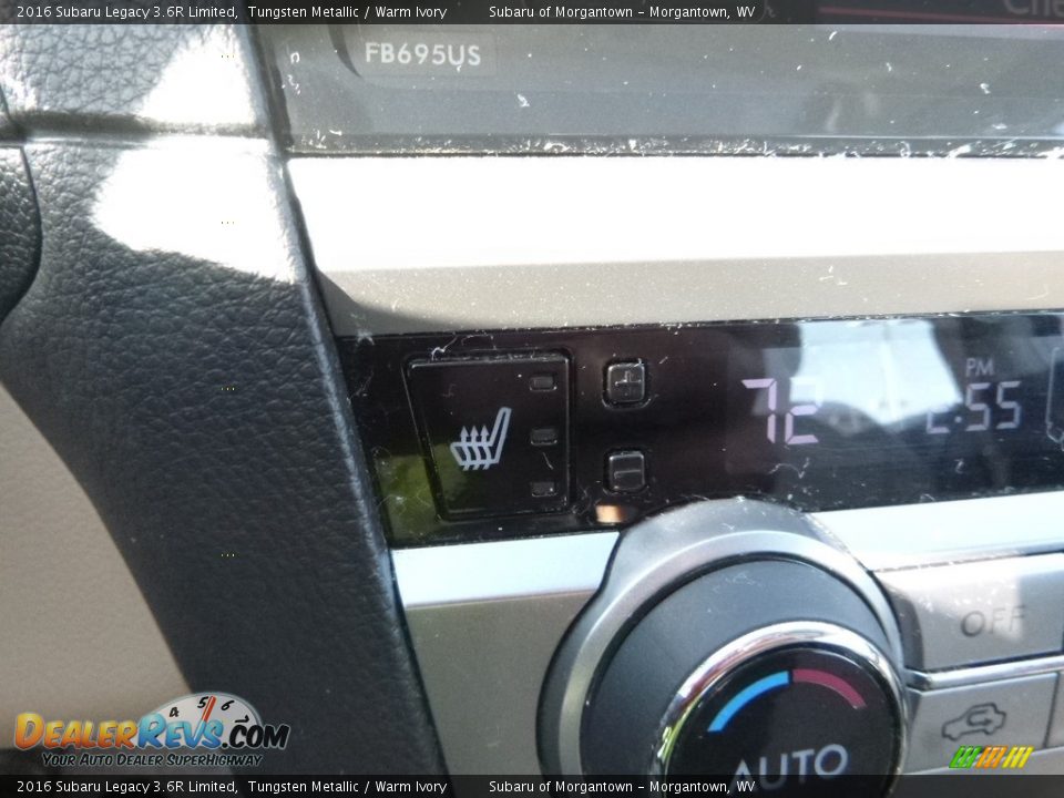 2016 Subaru Legacy 3.6R Limited Tungsten Metallic / Warm Ivory Photo #20