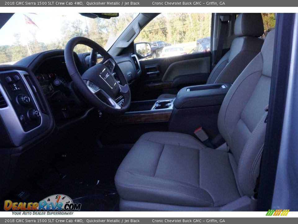 2018 GMC Sierra 1500 SLT Crew Cab 4WD Quicksilver Metallic / Jet Black Photo #4