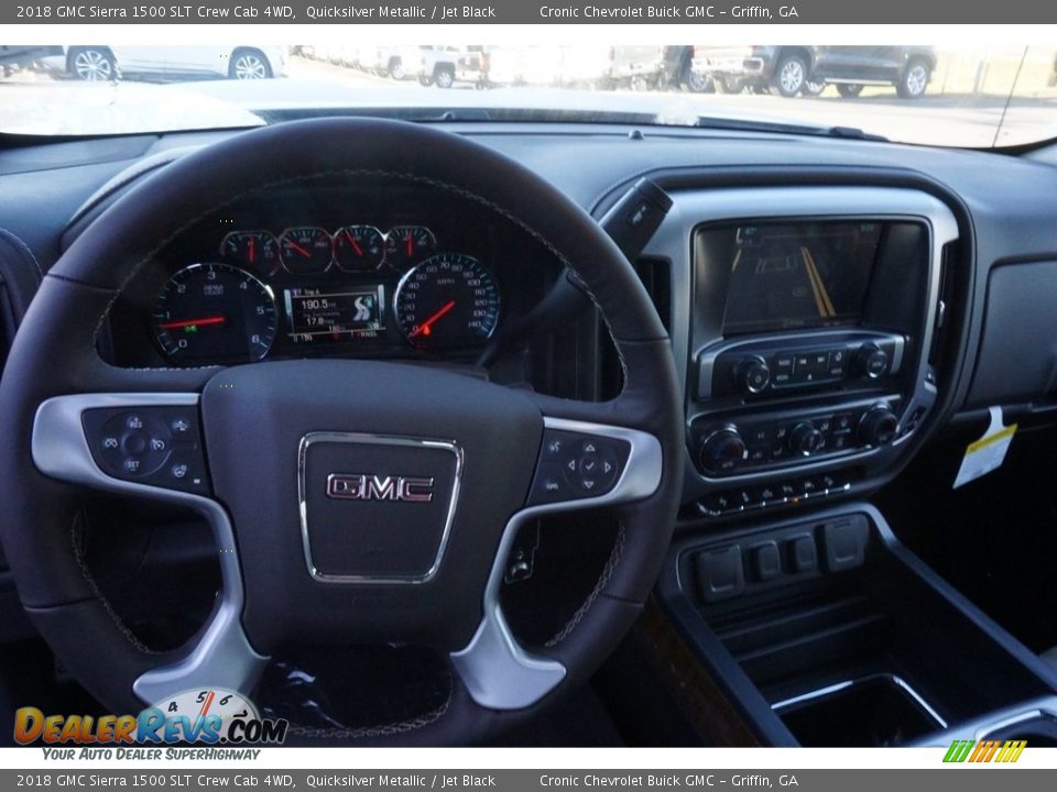2018 GMC Sierra 1500 SLT Crew Cab 4WD Quicksilver Metallic / Jet Black Photo #5