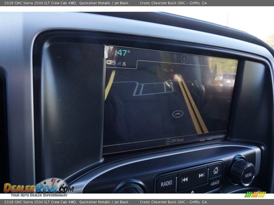 2018 GMC Sierra 1500 SLT Crew Cab 4WD Quicksilver Metallic / Jet Black Photo #7