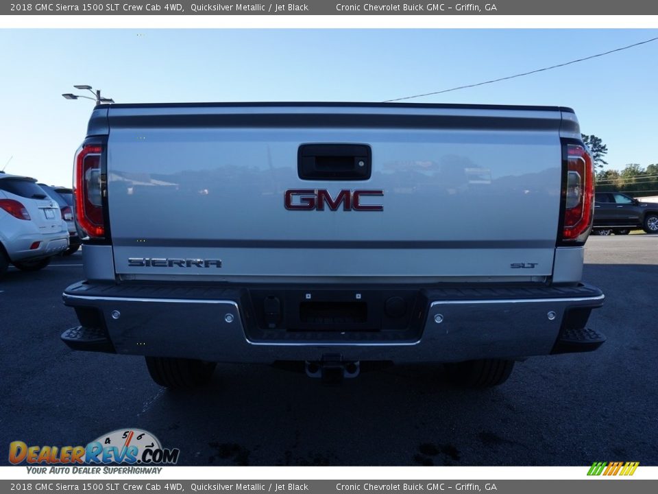 2018 GMC Sierra 1500 SLT Crew Cab 4WD Quicksilver Metallic / Jet Black Photo #13